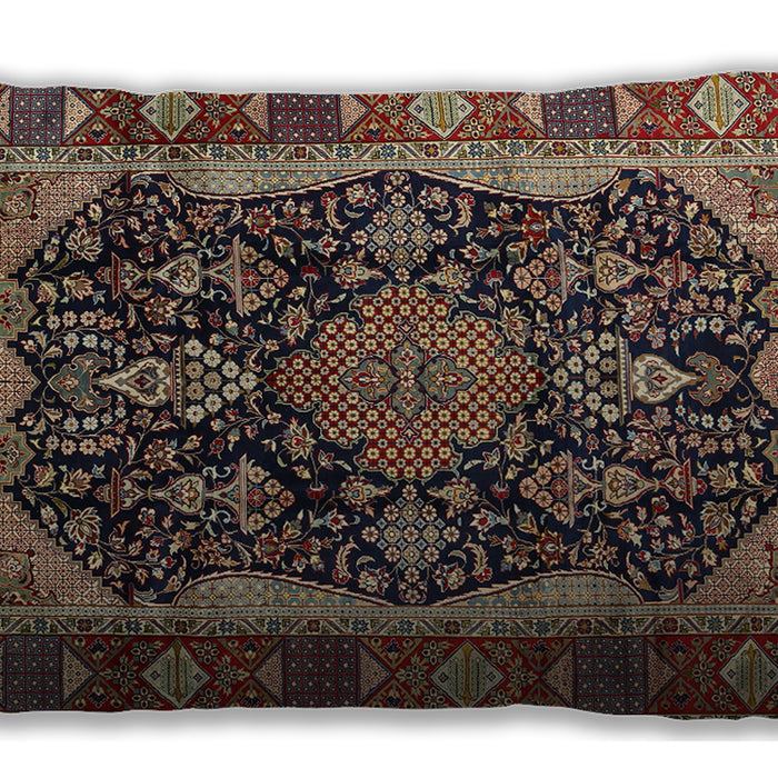 Traditional Classic Rectangular Brown Lumbar Throw Pillow, 13 inch by 19 inch, lbtr2577