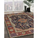 Traditional Brown Persian Rug in Family Room, tr2577