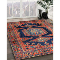 Traditional Saffron Red Persian Rug, tr2578