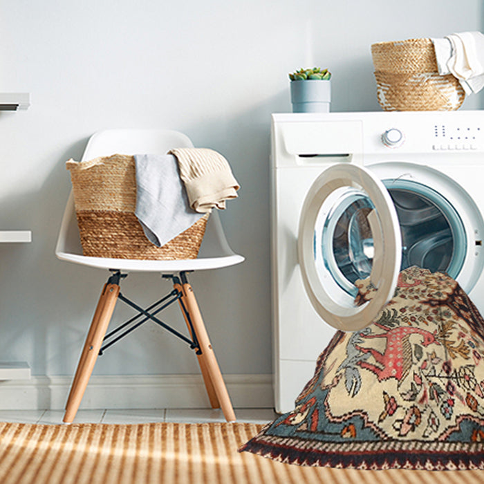 Machine Washable Traditional Dark Sienna Brown Rug in a Washing Machine, wshtr2579