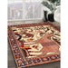 Traditional Saffron Red Animal Rug in Family Room, tr2580