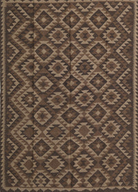 Machine Washable Traditional Brown Rug, wshtr2582