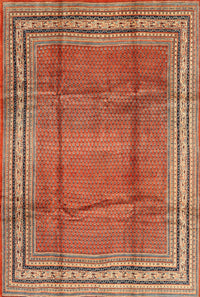 Machine Washable Traditional Peru Brown Rug, wshtr2584