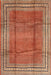 Machine Washable Traditional Peru Brown Rug, wshtr2584