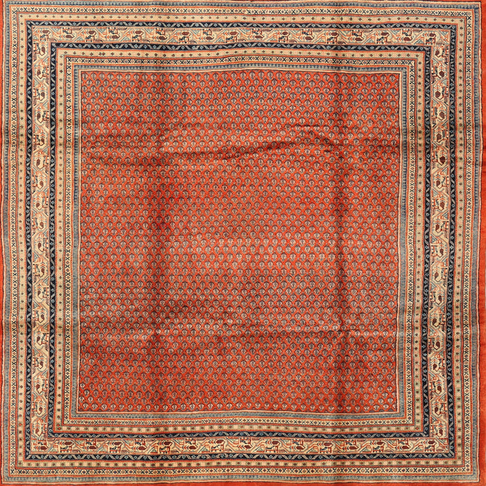 Square Traditional Brown Persian Rug, tr2584