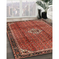 Traditional Orange Salmon Pink Persian Rug, tr2585