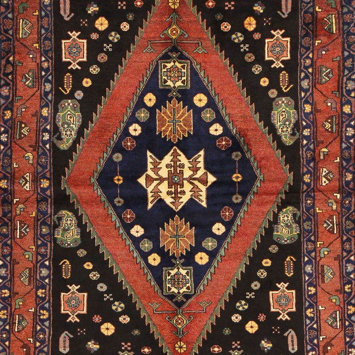 Machine Washable Traditional Sienna Brown Rug, wshtr2586