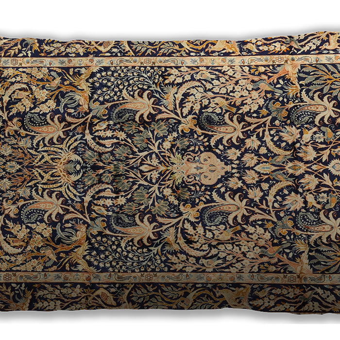 Traditional Classic Rectangular Dark Brown Lumbar Throw Pillow, 13 inch by 19 inch, lbtr2587