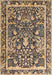 Traditional Dark Brown Animal Rug, tr2587