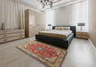 Traditional Red Medallion Rug in a Bedroom, tr258