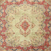 Square Traditional Brown Gold Persian Rug, tr2590