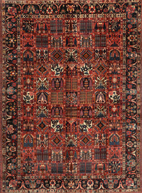 Machine Washable Traditional Sienna Brown Rug, wshtr2591