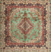 Machine Washable Traditional Chestnut Brown Rug, wshtr2592