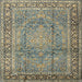 Square Traditional Gray Persian Rug, tr2593