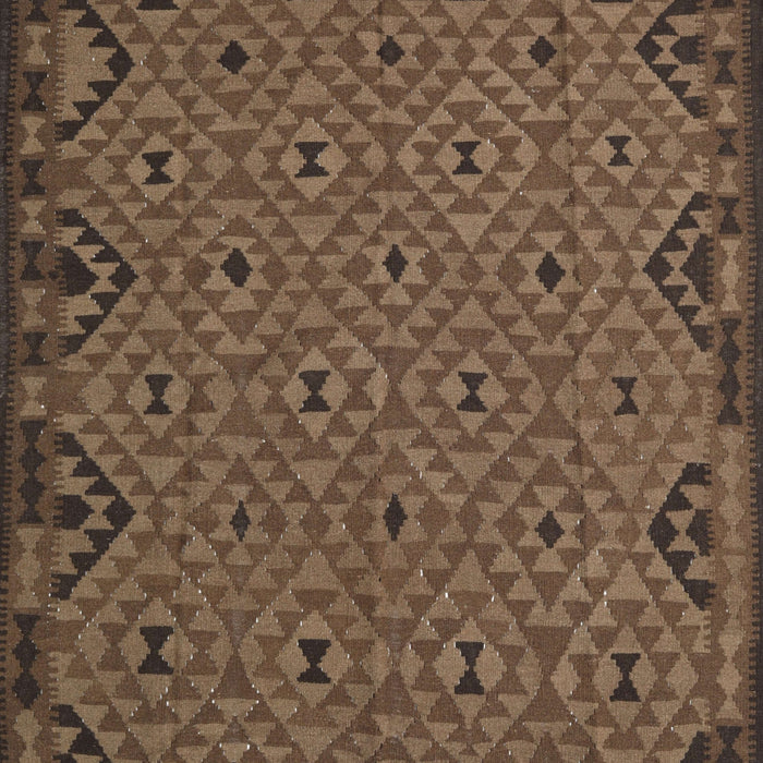 Machine Washable Traditional Dark Gold Brown Rug, wshtr2594