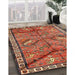 Machine Washable Traditional Peru Brown Rug in a Family Room, wshtr2595