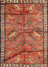 Machine Washable Traditional Peru Brown Rug, wshtr2595