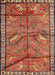 Machine Washable Traditional Peru Brown Rug, wshtr2595