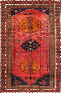 Machine Washable Traditional Red Rug, wshtr2596