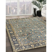 Traditional Sage Green Persian Rug, tr2598