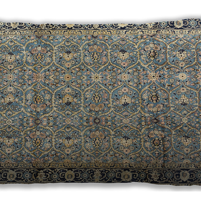 Traditional Classic Rectangular Sage Green Lumbar Throw Pillow, 13 inch by 19 inch, lbtr2598