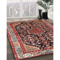 Traditional Saffron Red Persian Rug, tr259