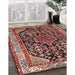 Traditional Saffron Red Persian Rug in Family Room, tr259