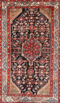 Machine Washable Traditional Saffron Red Rug, wshtr259