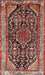 Machine Washable Traditional Saffron Red Rug, wshtr259