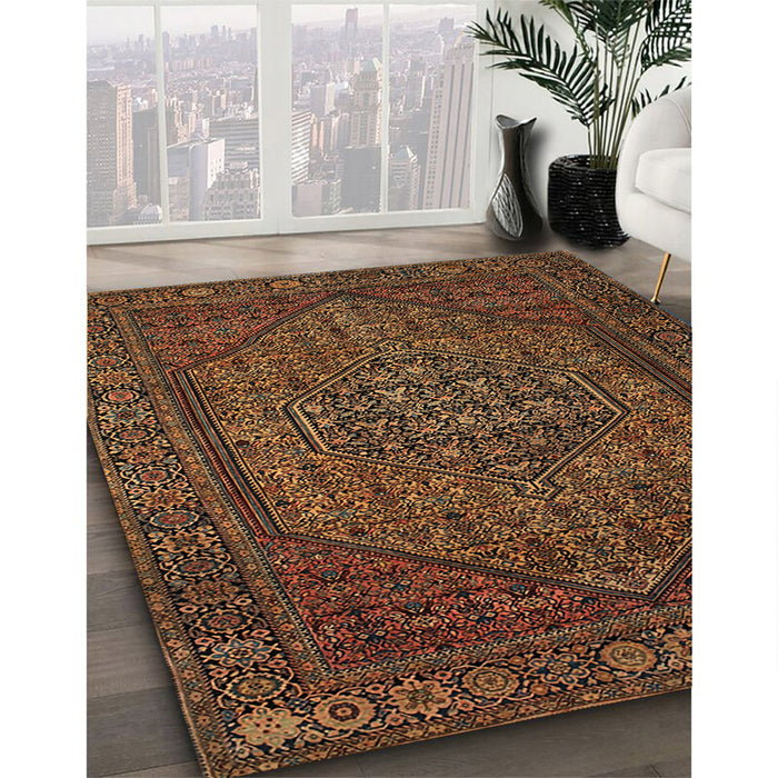 Traditional Red Persian Rug in Family Room, tr25