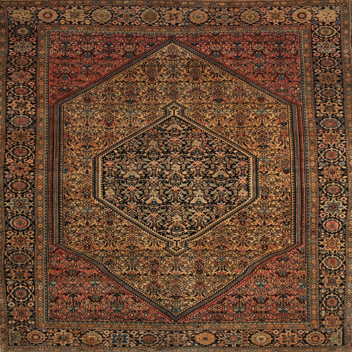 Square Traditional Red Persian Rug, tr25