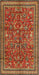 Machine Washable Traditional Tomato Red Rug, wshtr2600