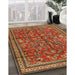 Machine Washable Traditional Tomato Red Rug in a Family Room, wshtr2600