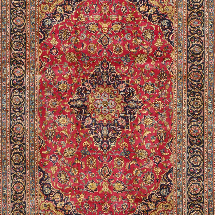 Traditional Fire Brick Red Medallion Rug, tr2602