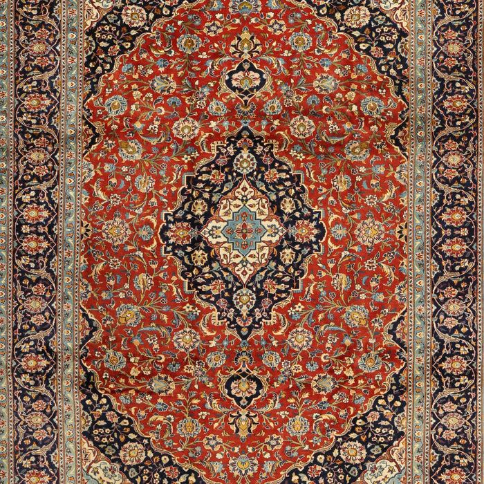 Traditional Saffron Red Persian Rug, tr2603