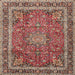 Square Traditional Camel Brown Persian Rug, tr2604