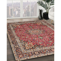 Traditional Camel Brown Persian Rug, tr2604