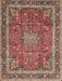 Machine Washable Traditional Camel Brown Rug, wshtr2604