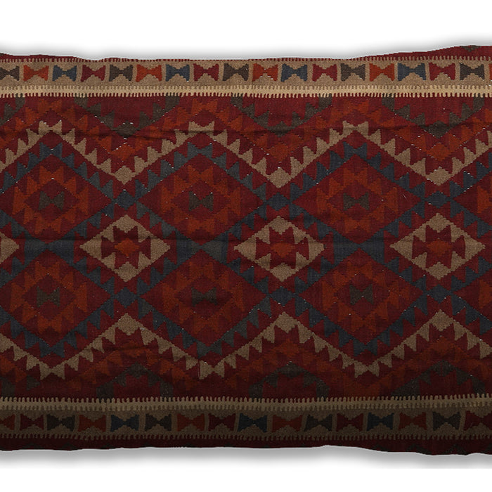 Traditional Classic Rectangular Dark Sienna Brown Lumbar Throw Pillow, 13 inch by 19 inch, lbtr2605