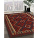 Machine Washable Traditional Dark Sienna Brown Rug in a Family Room, wshtr2605