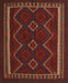 Traditional Dark Sienna Brown Persian Rug, tr2605