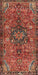 Machine Washable Traditional Tomato Red Rug, wshtr2606