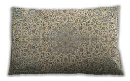 Traditional Classic Rectangular Khaki Gold Lumbar Throw Pillow, 13 inch by 19 inch, lbtr2607