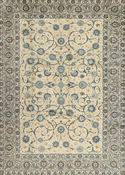 Machine Washable Traditional Khaki Gold Rug, wshtr2608