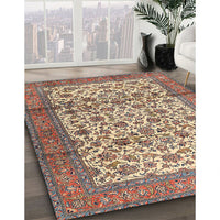 Traditional Chestnut Brown Persian Rug, tr2609