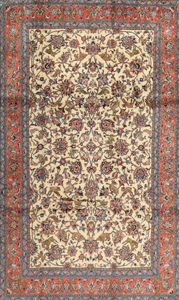 Machine Washable Traditional Chestnut Brown Rug, wshtr2609