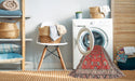 Machine Washable Traditional Red Rug in a Washing Machine, wshtr260