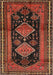 Traditional Saffron Red Persian Rug, tr2610