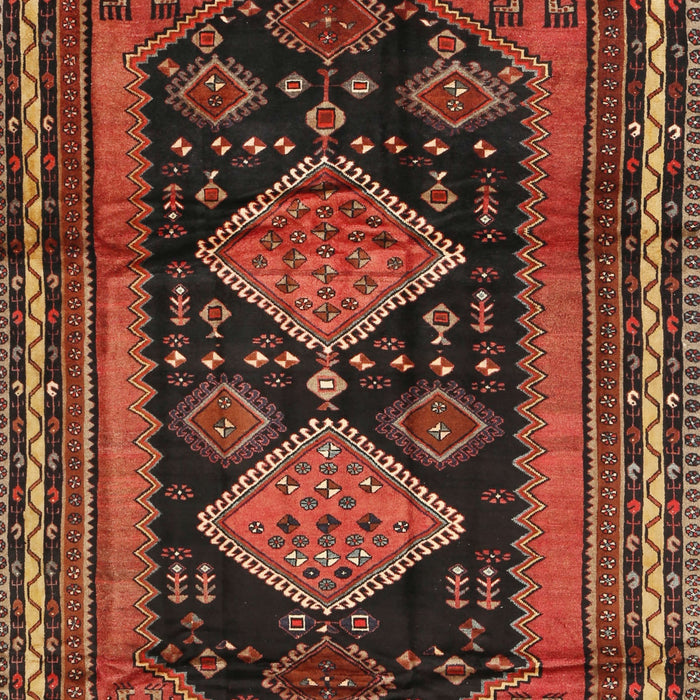 Traditional Saffron Red Persian Rug, tr2610