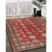 Machine Washable Traditional Tomato Red Rug in a Family Room, wshtr2612